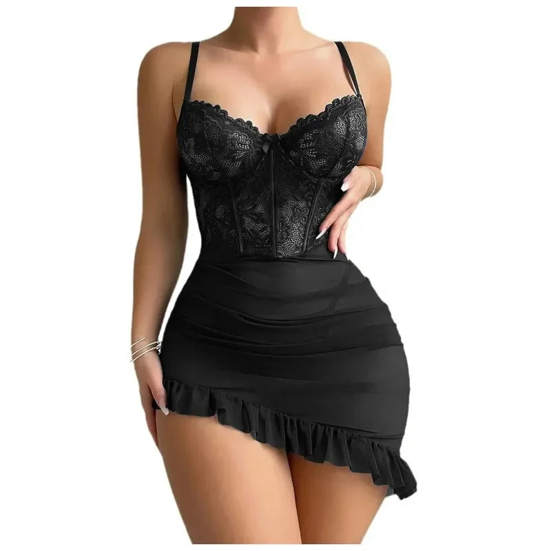 Fairy Lace Transparent Lingerie Set