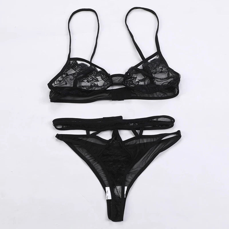 Sexy Lace Bralette Bikini Set