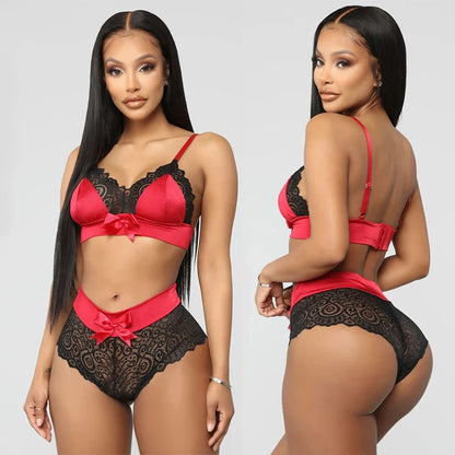 Sexy Lace Bralette Bikini Set