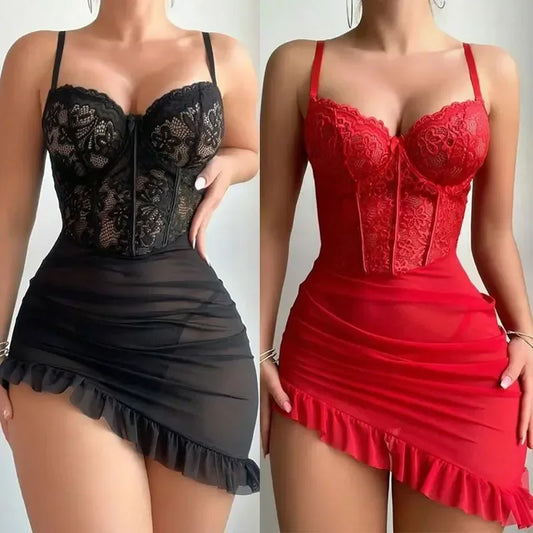Fairy Lace Transparent Lingerie Set