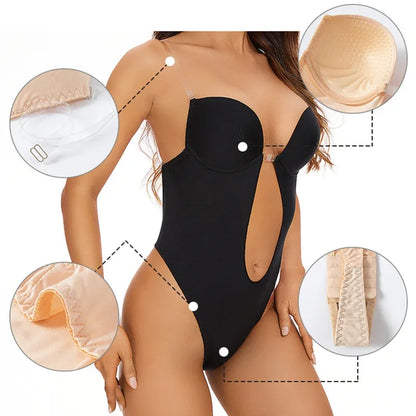 Sexy Backless Corset Shapewear Bodysuit