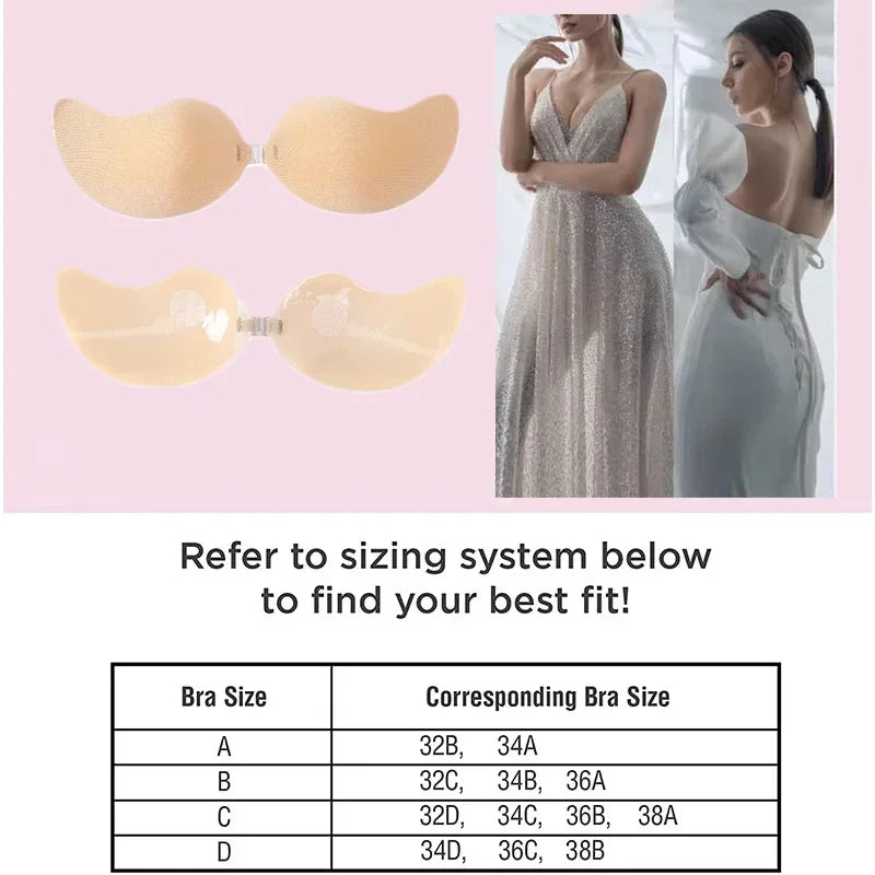 Reusable Adhesive Push Up Bra