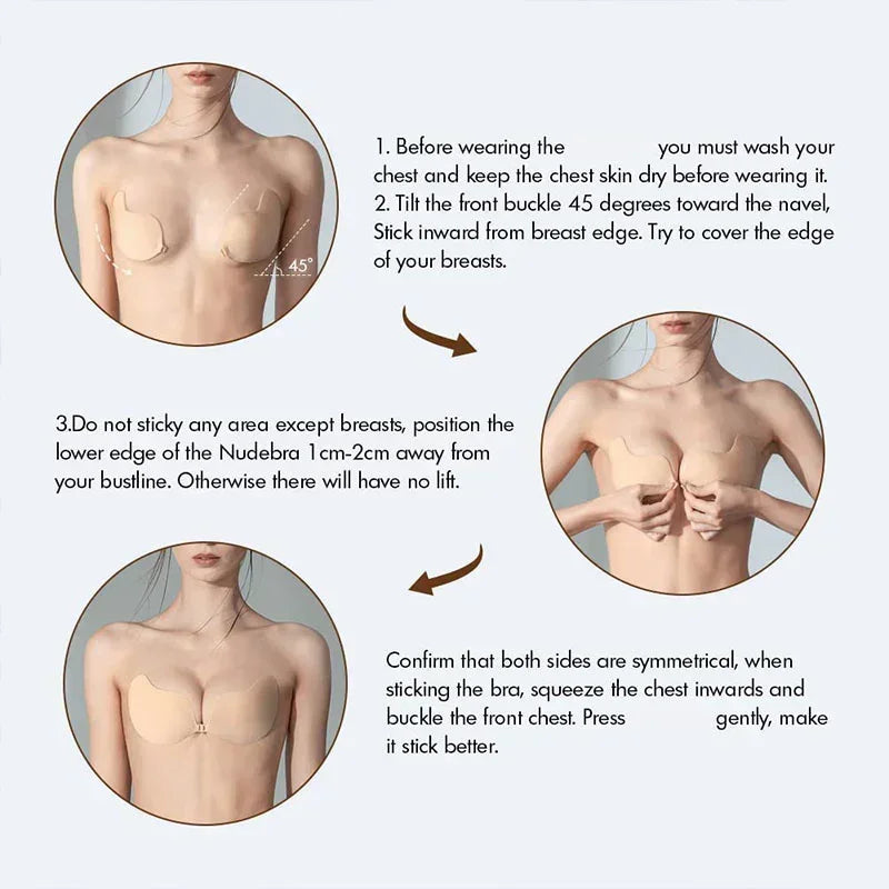 Reusable Adhesive Push Up Bra