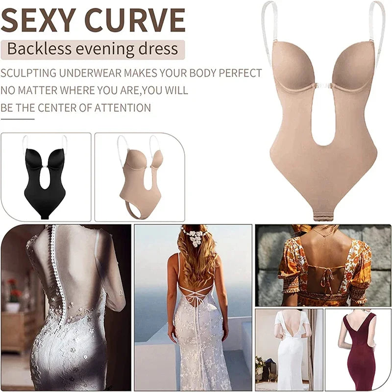 Sexy Backless Corset Shapewear Bodysuit